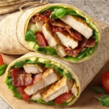 Healthy high-protein lunch wraps filled with nutritious ingredients