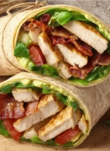 Healthy high-protein lunch wraps filled with nutritious ingredients