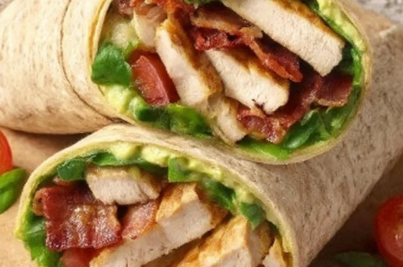 Healthy high-protein lunch wraps filled with nutritious ingredients