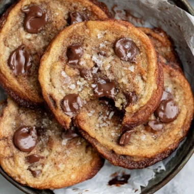 Freshly baked banana chocolate chip cookies on a cooling rack