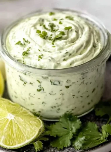 A vibrant bowl of cilantro garlic sauce, ideal for enhancing flavors in dishes.