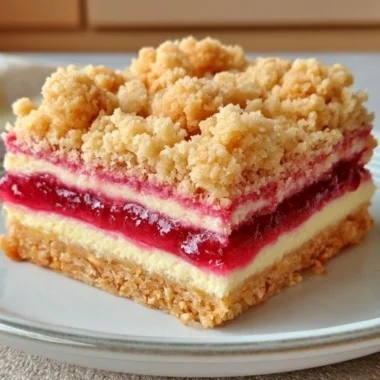 Delicious rhubarb cream cheese bars on a plate, perfect for celebrations.