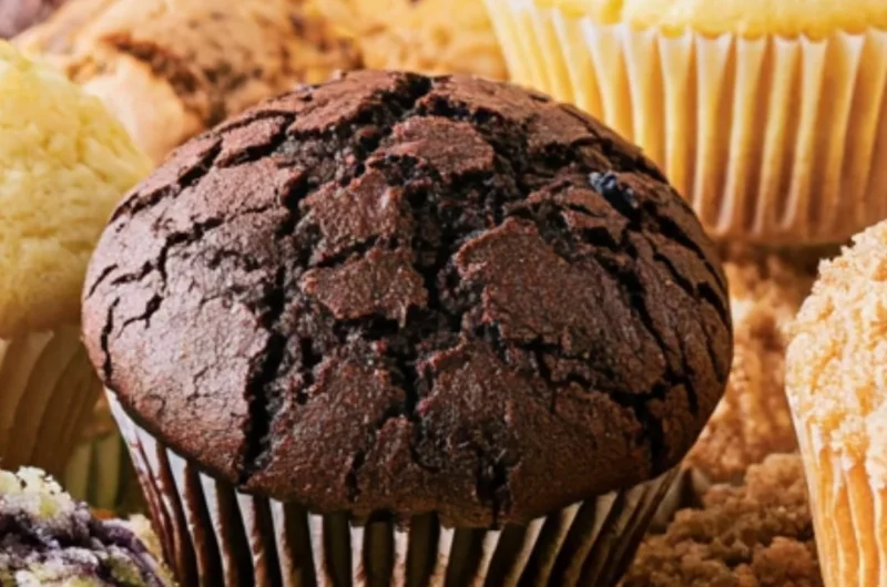 Delicious homemade muffins from a master muffin recipe
