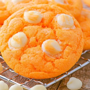 Delicious orange creamsicle cookies with a creamy icing