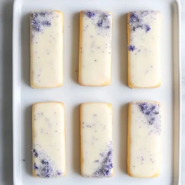 Violet Lemonade Tea Cake Cookies on a decorative plate
