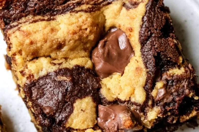 Delicious brookies - a perfect combination of brownies and cookies.