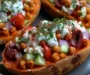 Mediterranean Stuffed Sweet Potato Boats