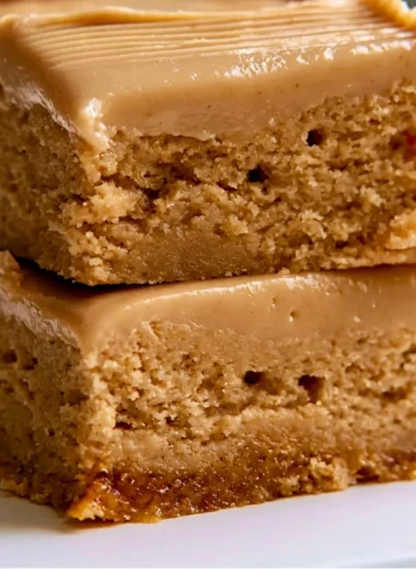 Peanut butter lunch lady bars served on a plate for dessert